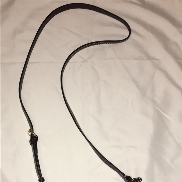 Dooney & Bourke Brown Canvas and Leather Crossbody - Picture 3 of 5